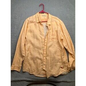 Tommy Bahama Relax 100% Linen long sleeve button down Shirt Sz xl